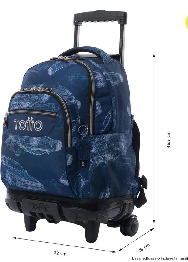 Mochila escolar TOTO con ruedas