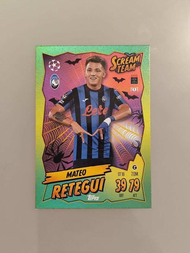 Carta Mateo Retegui Scream Team Match Attax 24/25