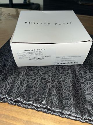 Cinturón Philipp Plein - Negro y Dorado