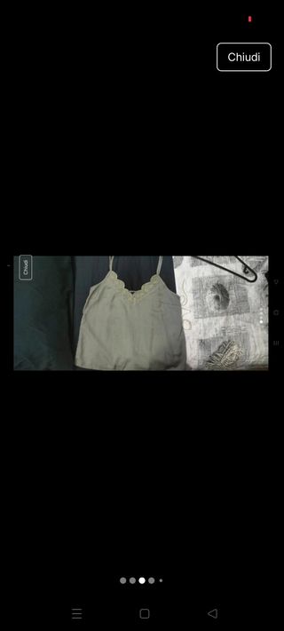 Canotta OVS nera pizzo tg S