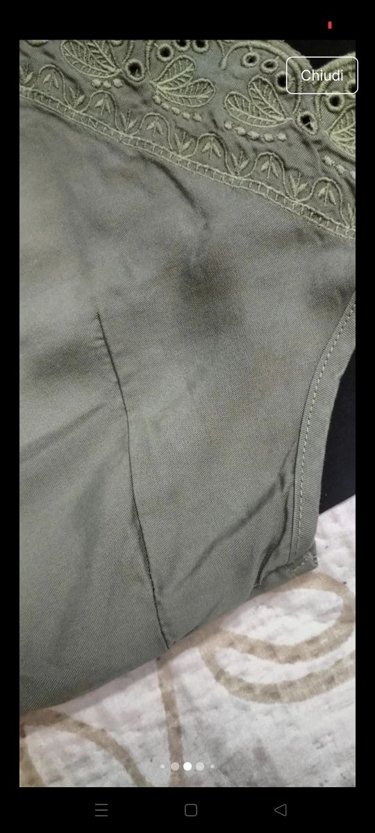 Canotta OVS nera pizzo tg S