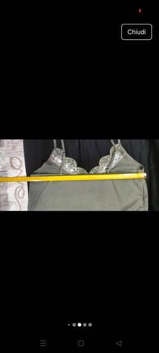 Canotta OVS nera pizzo tg S