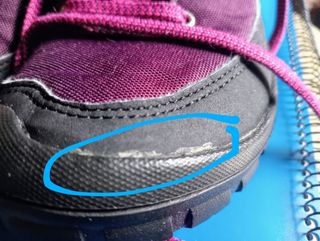 Botas trekking niña -moradas-talla 35