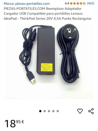 Cargador para Lenovo 20V 4,5A