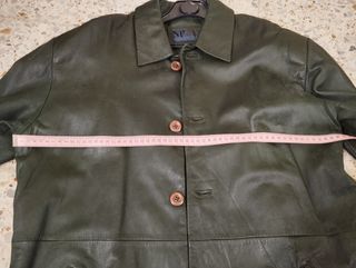 Chaqueta cuero NP ONLYLAND verde oliva M