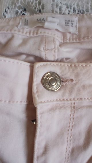 Pantalones Mango salmón talla 44.Skinny.