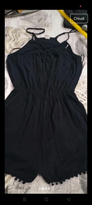 Tuta corta nera Calzedonia