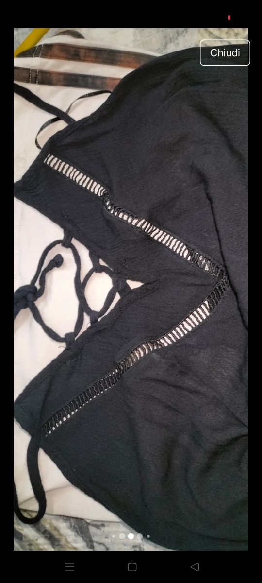 Tuta corta nera Calzedonia