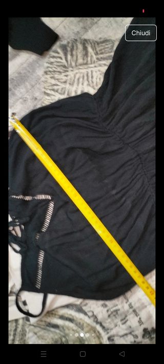 Tuta corta nera Calzedonia