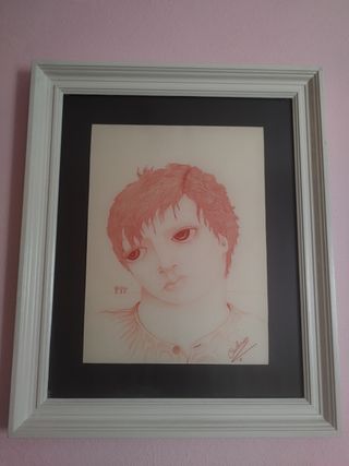 2 Dibujos - Lápiz Rojo.Marcelino Romero 