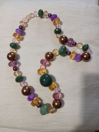 Collana lunga multicolor