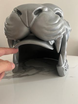 Maschera elmo Gladiatore Argento