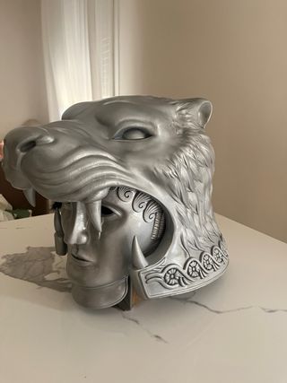 Maschera elmo Gladiatore Argento