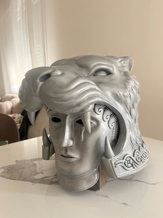 Maschera elmo Gladiatore Argento