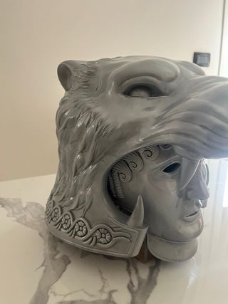 Maschera elmo Gladiatore Argento