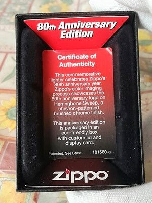Zippo 80 Aniversario - Edición Limitada