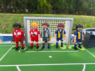 Futbolín Playmobil: juego de mesa