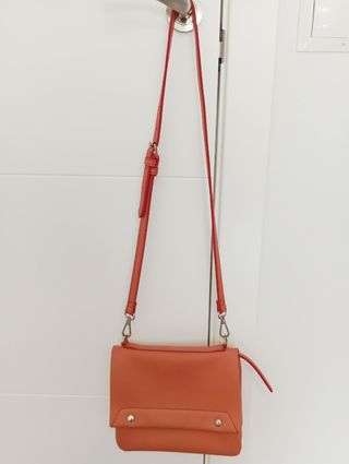 Bolso bandolera Parfois rosa asalmonado