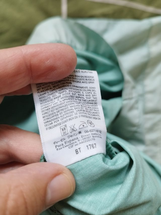 Vestito Diesel verde maniche corte