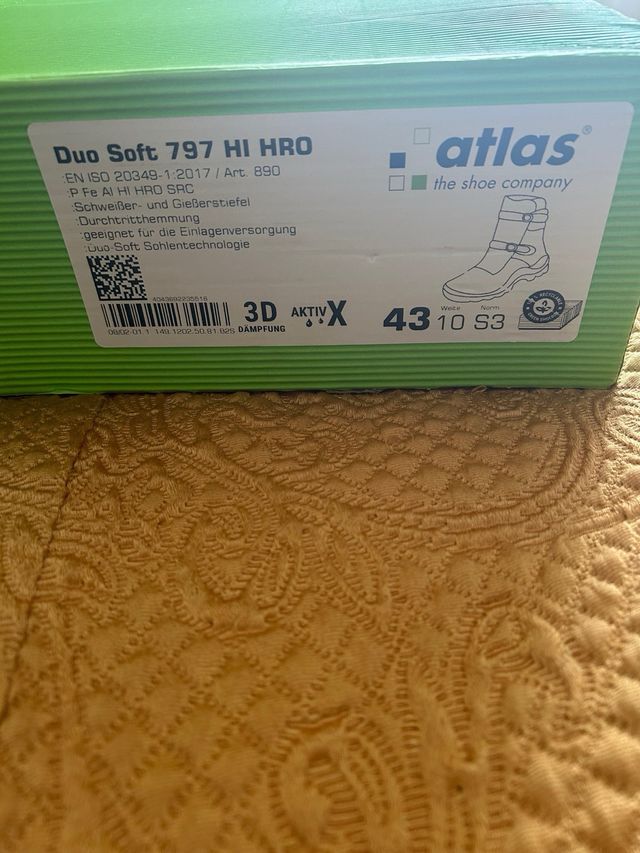 Botas Seguridad Atlas - Negras