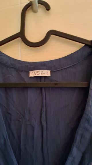 Vestito lungo blu copricostume