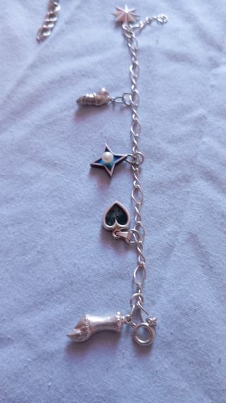 Pulsera plata charms