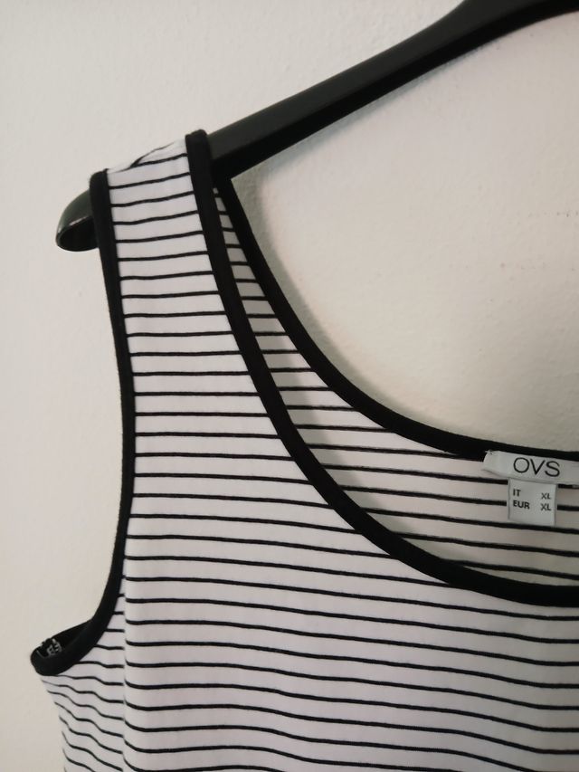 Canotta OVS a righe bianche e nere