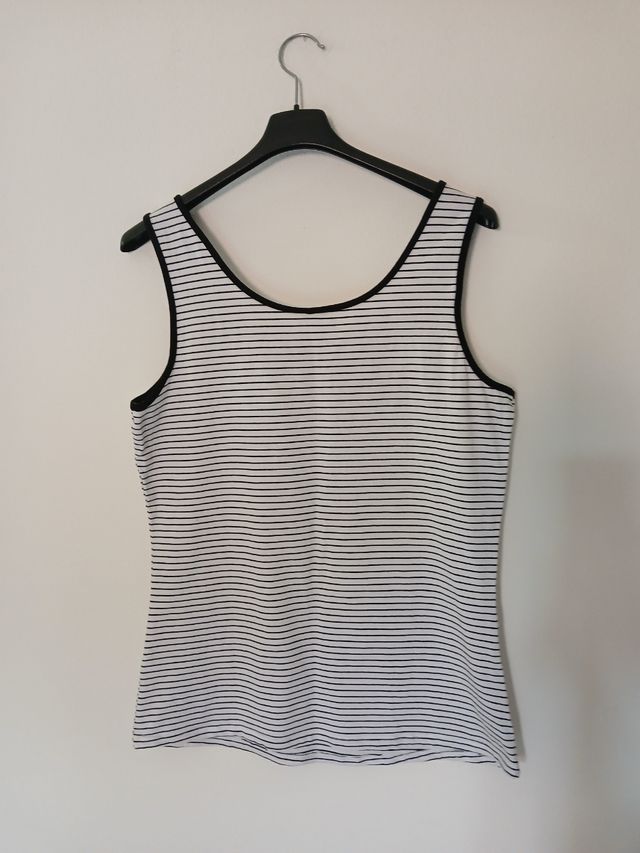 Canotta OVS a righe bianche e nere