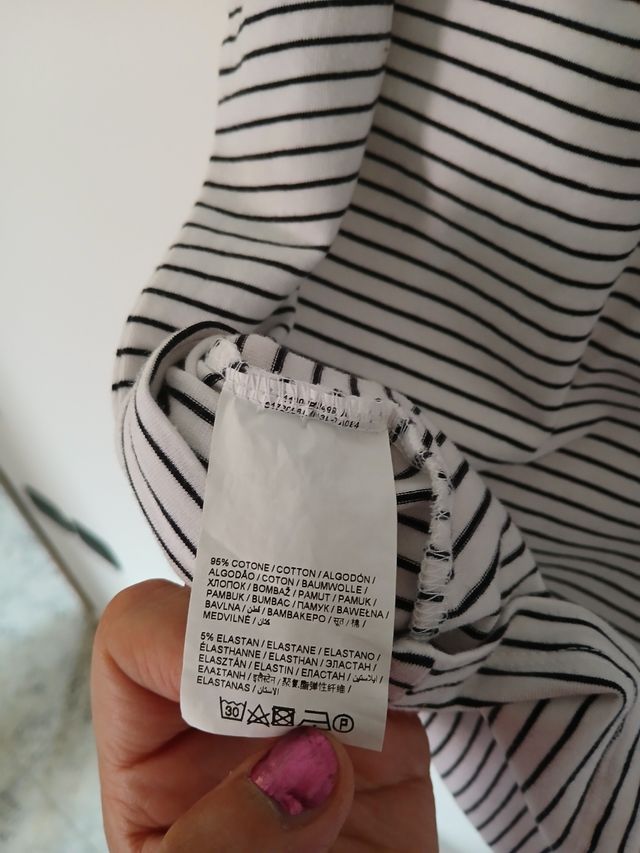 Canotta OVS a righe bianche e nere