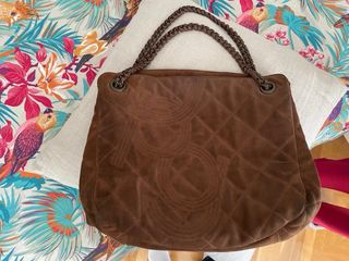 Bolso Purificación García serraje marrón
