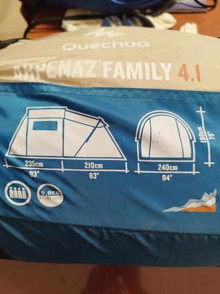 Tienda campaña familiar Arpenaz Family 4.1