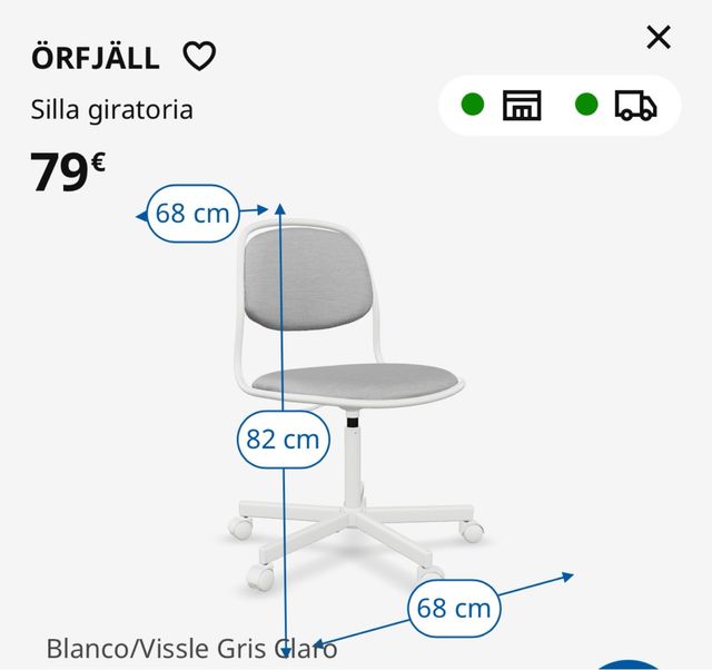 Silla giratoria IKEA ÖRFJÄLL