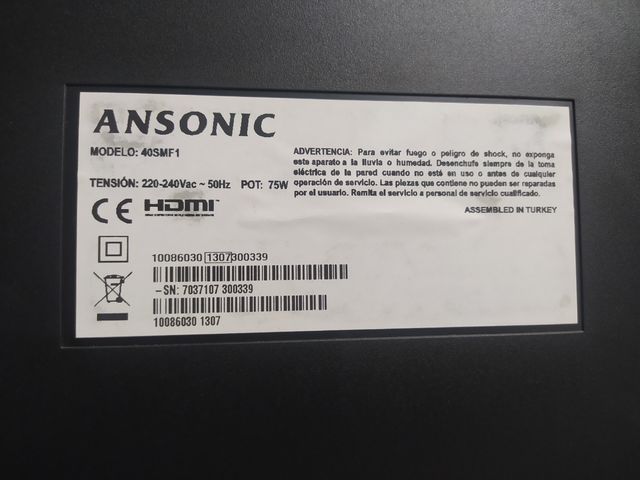 TV Ansonic 37" - HDTV