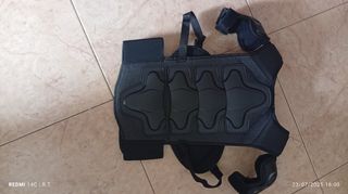 Chaleco armadura niño Herobiker - Negro