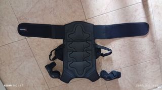 Chaleco armadura niño Herobiker - Negro
