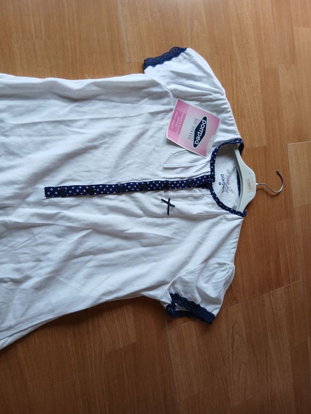 Camisón Pompea blanco - Talla única