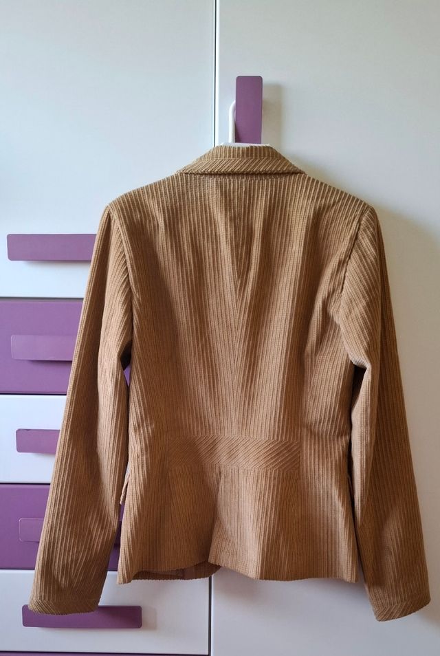 Chaqueta pana beig mujer talla M