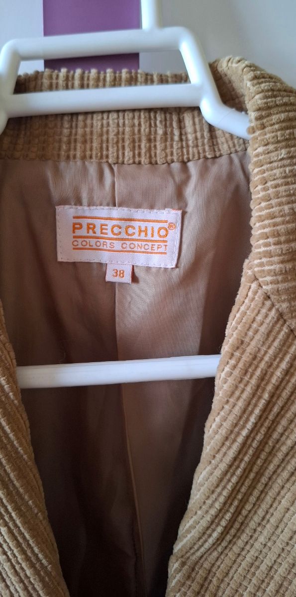 Chaqueta pana beig mujer talla M