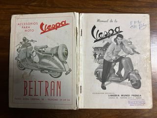 Manual de Vespa antiguo 1955