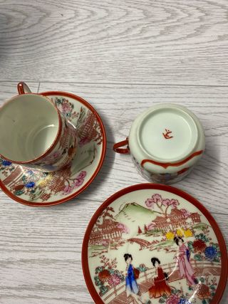Juego té porcelana japonesa