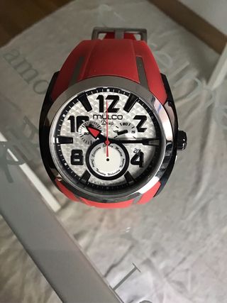 Reloj Mulco Deep - Rojo & Plata