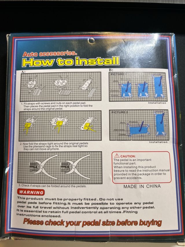 Pedales tunning universales