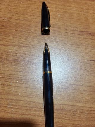 Pluma Waterman estilográfica negra