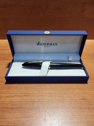 Pluma Waterman estilográfica negra