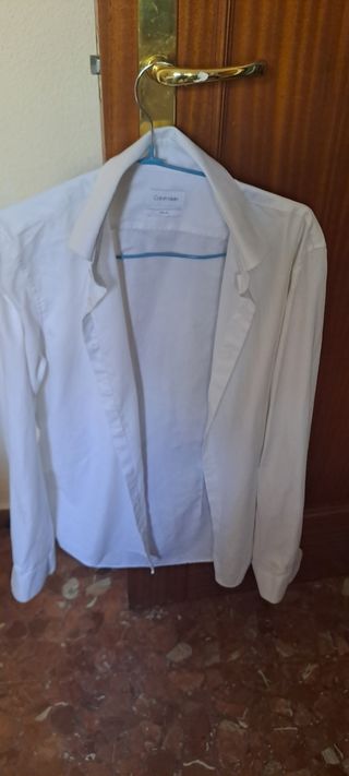 Camisa Calvin Klein Slim Fit blanca M