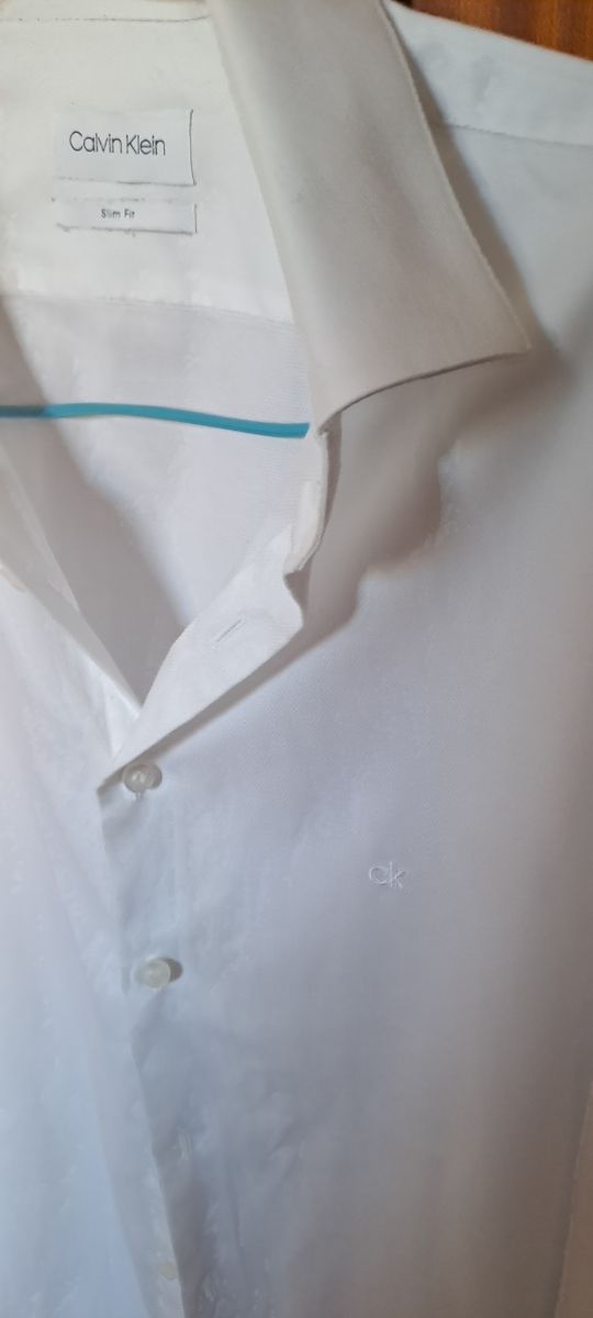 Camisa Calvin Klein Slim Fit blanca M