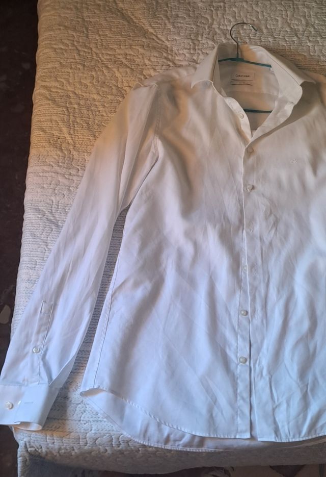 Camisa Calvin Klein Slim Fit blanca M