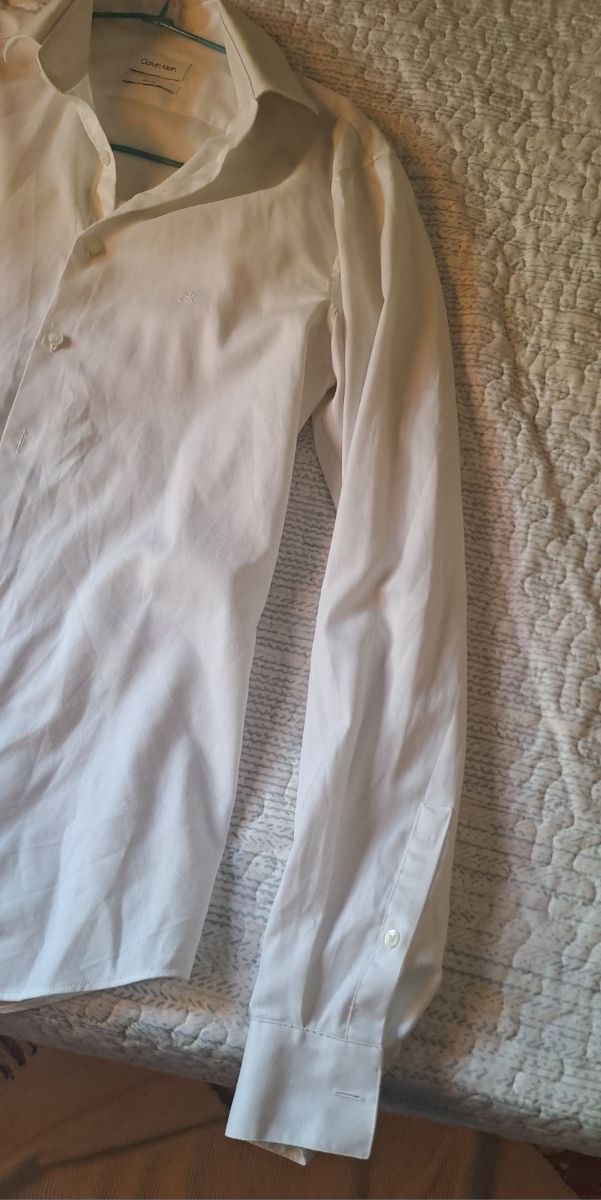 Camisa Calvin Klein Slim Fit blanca M
