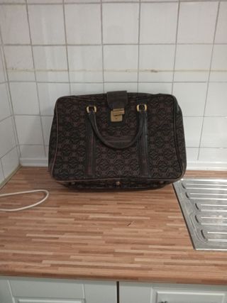 Bolsa viaje Loewe marrón-negro