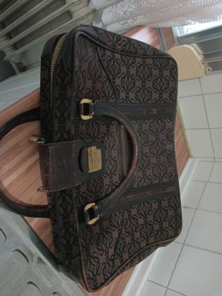 Bolsa viaje Loewe marrón-negro